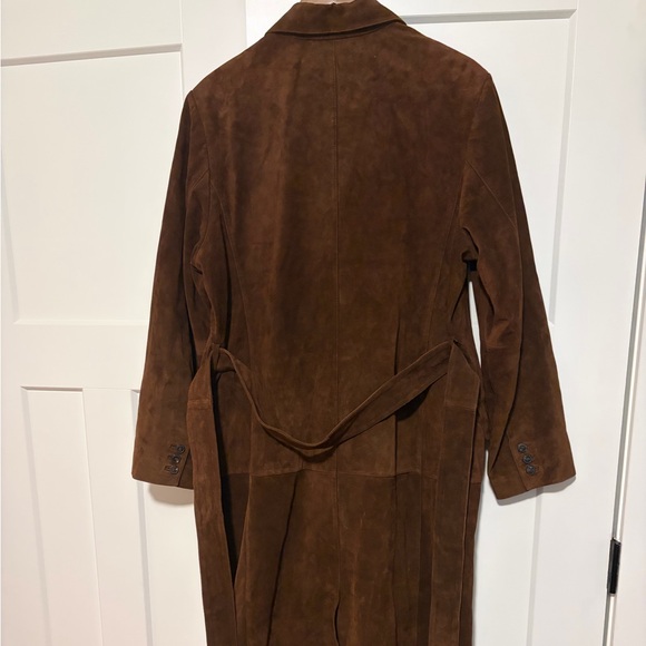 🧥 NWOT Alexa Chung × Madewell Double-Breasted Suede Overcoat – Sz 12 (Sold Out) - Picture 7 of 11